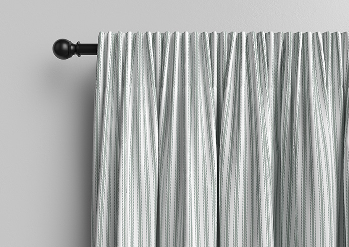 Lace Stripes, Sage - Made to Measure Curtains - Image 10